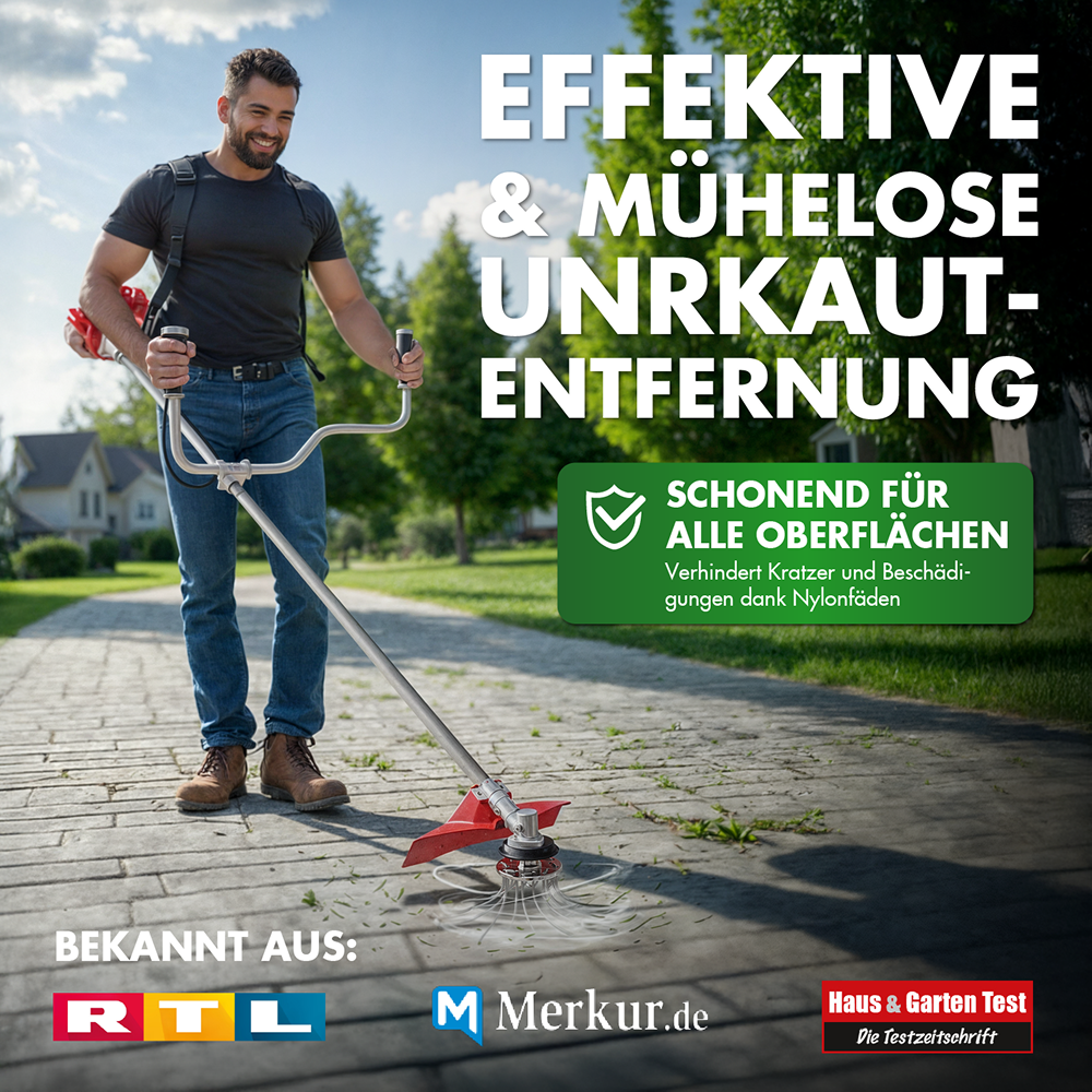 Nylon Unkrautbürste groß