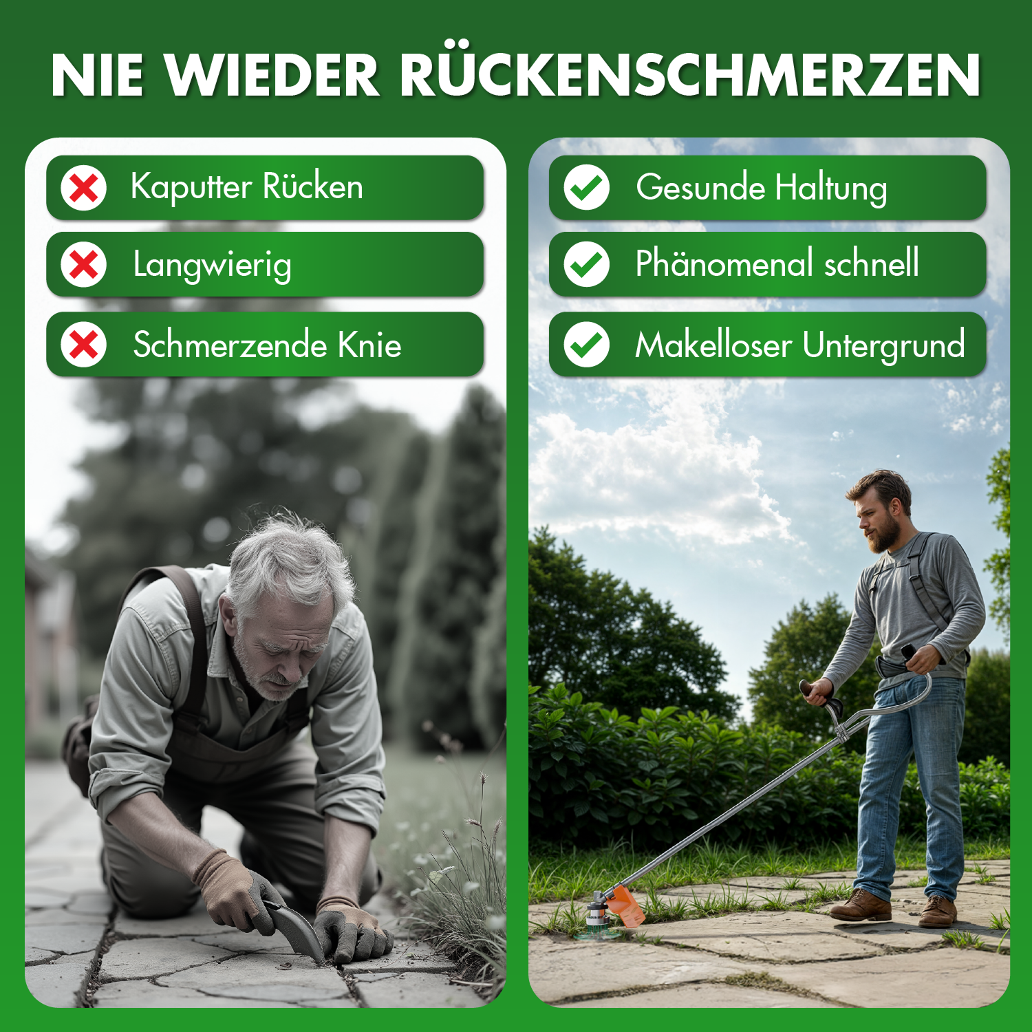 Nylon Unkrautbürste klein
