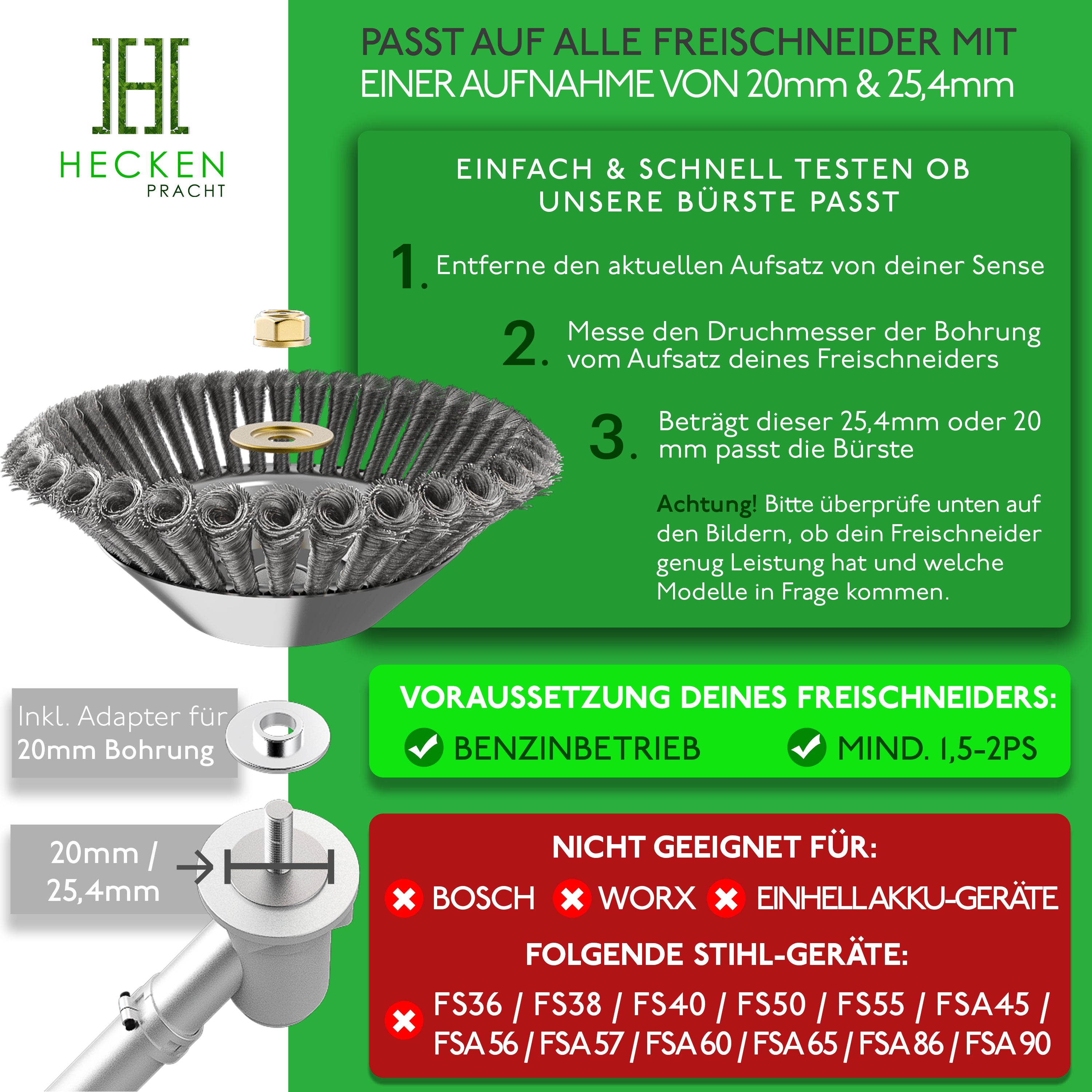 Profi Unkrautbürste