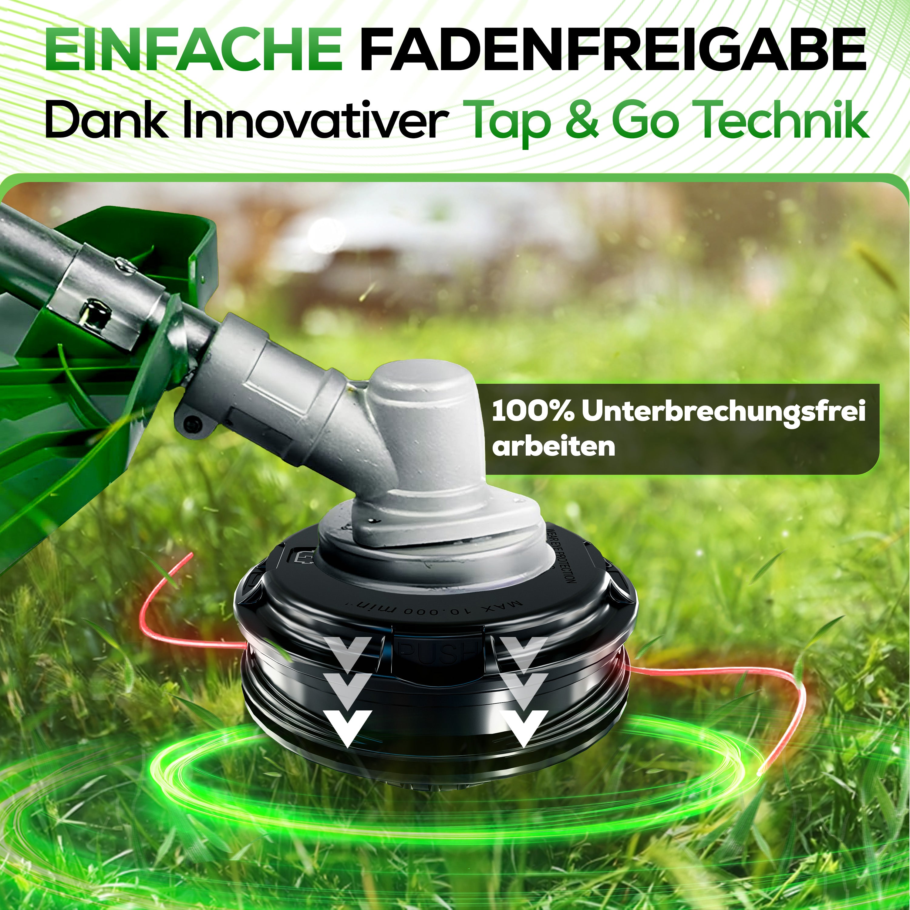 Großer Metall Fadenkopf