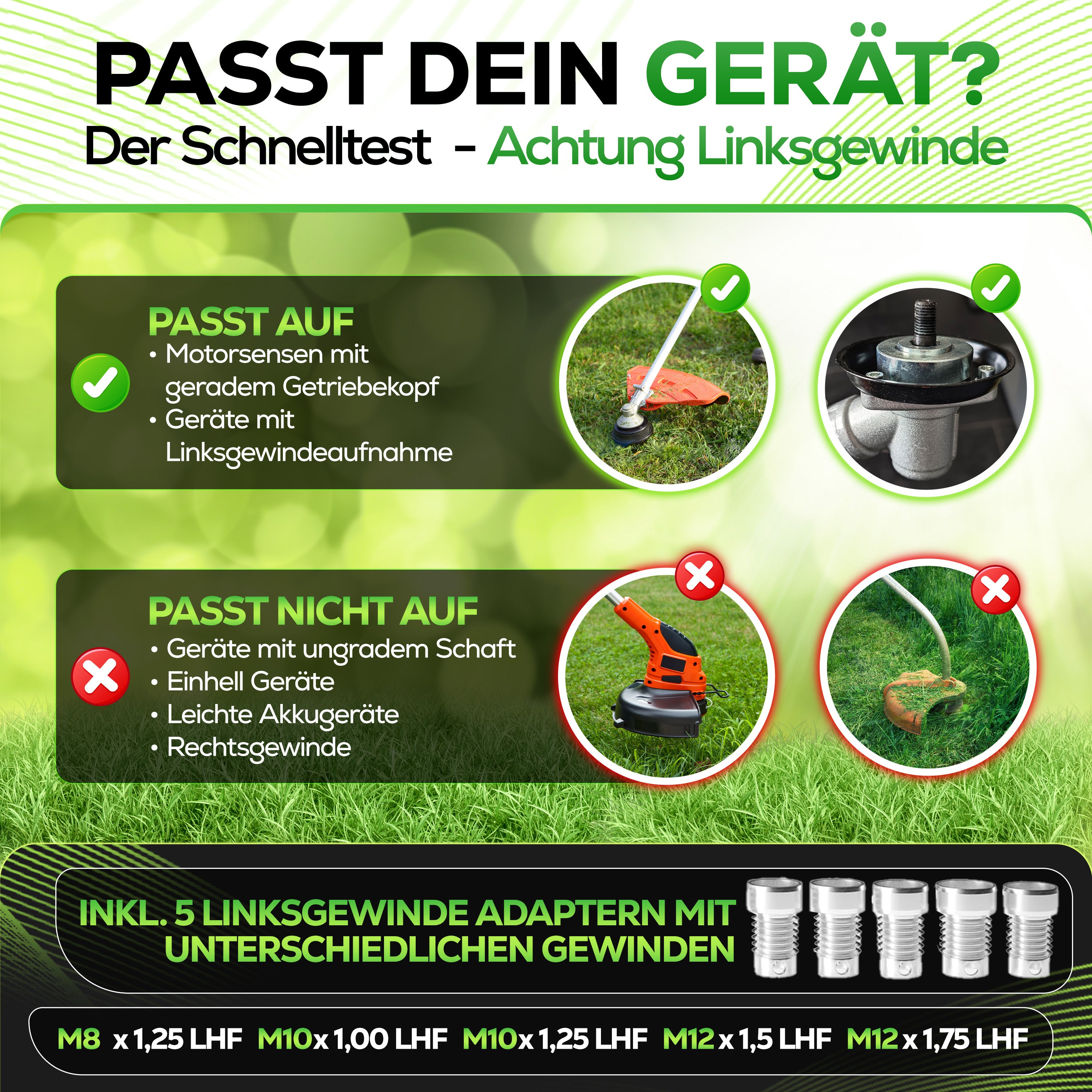 Großer Metall Fadenkopf